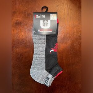 NBA Ultra Game Chicago Bulls Men’s Low Cut Socks - 3 Pair - Shoe Size 6-12